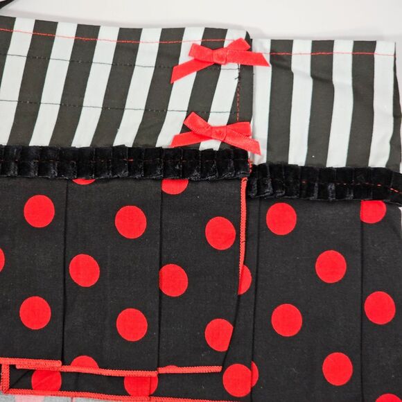 Electric Lingerie Polka Dot Micro Mini Skirt Y2K Dancewear Style, One Size - Picture 4 of 9